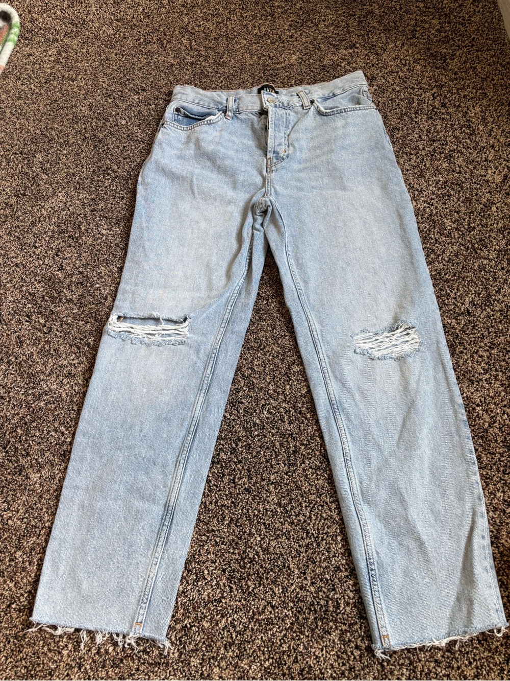 Rails Light Blue Denim Slouchy Straight Jeans